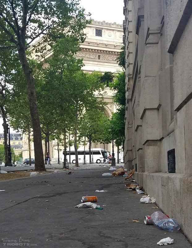 World Cup Paris All Night Party Garbage