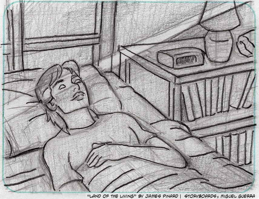 Storyboards for "Land of the Living" by Miguel Guerra
