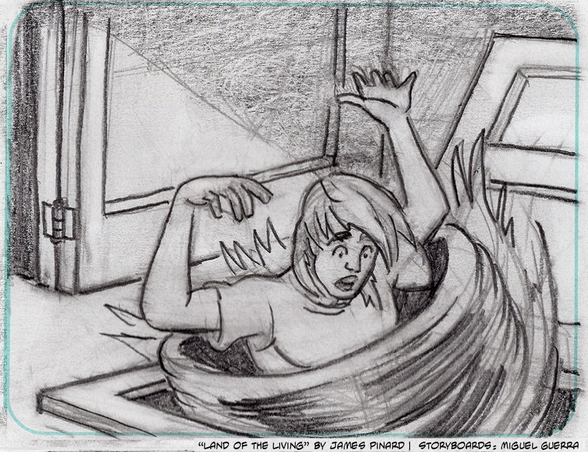 Storyboards for "Land of the Living" by Miguel Guerra