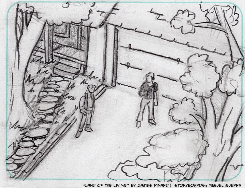Storyboards for "Land of the Living" by Miguel Guerra