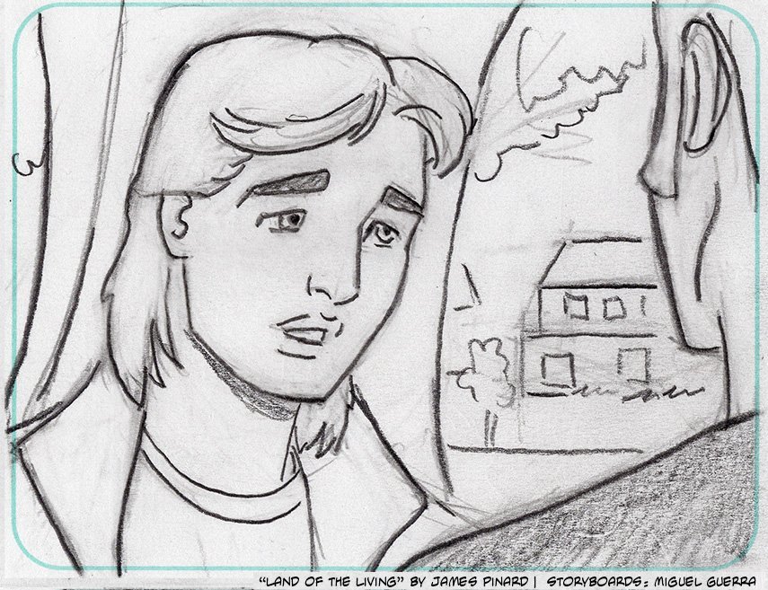 Storyboards for "Land of the Living" by Miguel Guerra