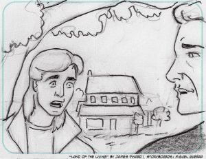 Storyboards for "Land of the Living" by Miguel Guerra