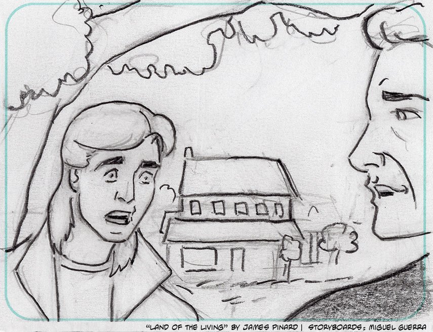 Storyboards for "Land of the Living" by Miguel Guerra