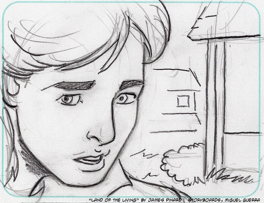 Storyboards for "Land of the Living" by Miguel Guerra