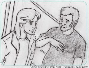 Storyboards for "Land of the Living" by Miguel Guerra