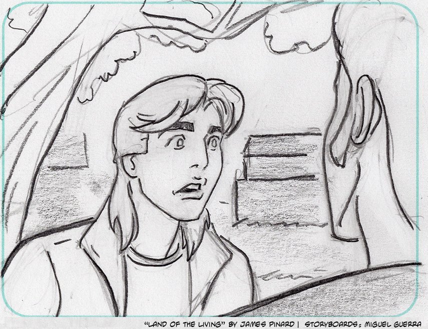 Storyboards for "Land of the Living" by Miguel Guerra