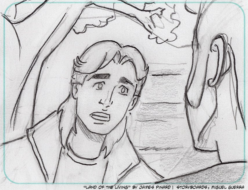 Storyboards for "Land of the Living" by Miguel Guerra