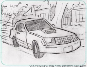 Storyboards for "Land of the Living" by Miguel Guerra