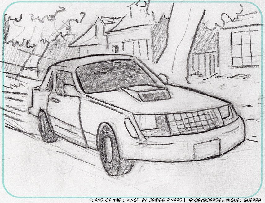 Storyboards for "Land of the Living" by Miguel Guerra