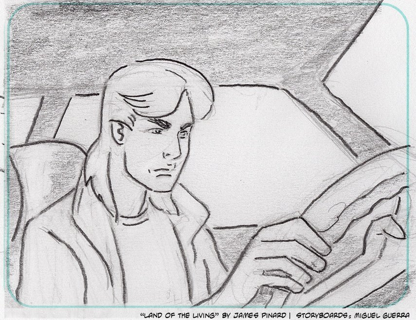 Storyboards for "Land of the Living" by Miguel Guerra