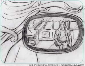 Storyboards for "Land of the Living" by Miguel Guerra