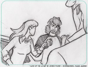 Storyboards for "Land of the Living" by Miguel Guerra
