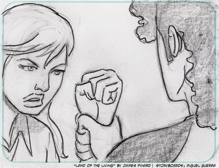 Storyboards for "Land of the Living" by Miguel Guerra