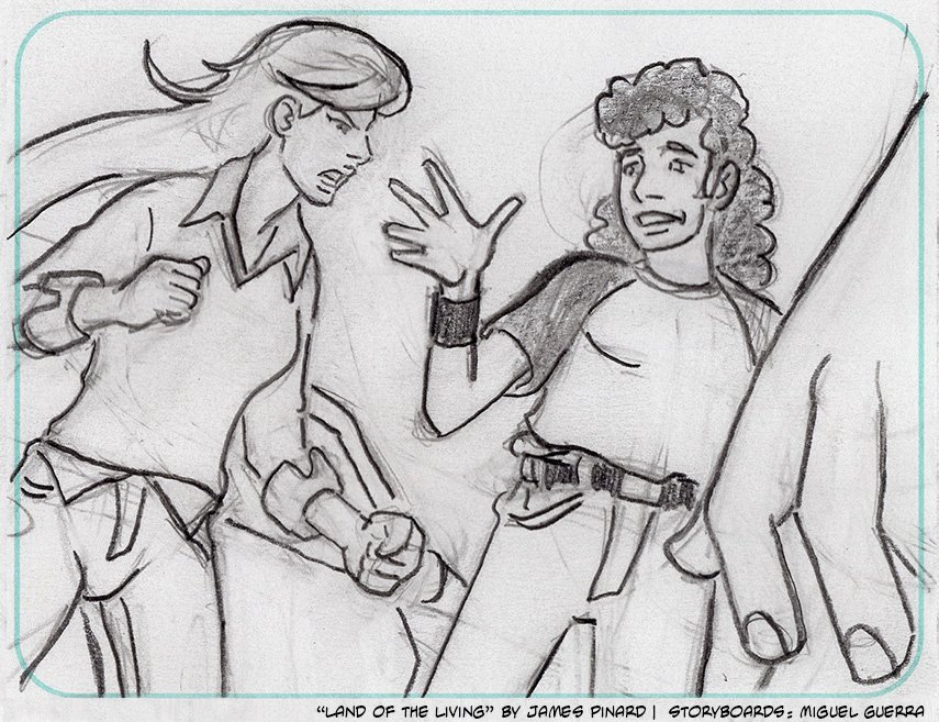 Storyboards for "Land of the Living" by Miguel Guerra