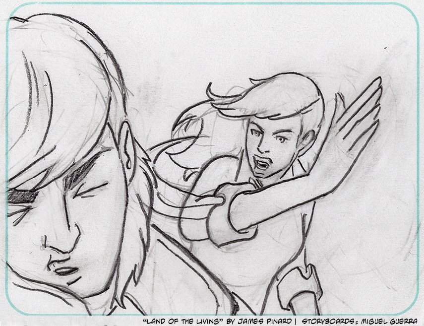 Storyboards for "Land of the Living" by Miguel Guerra