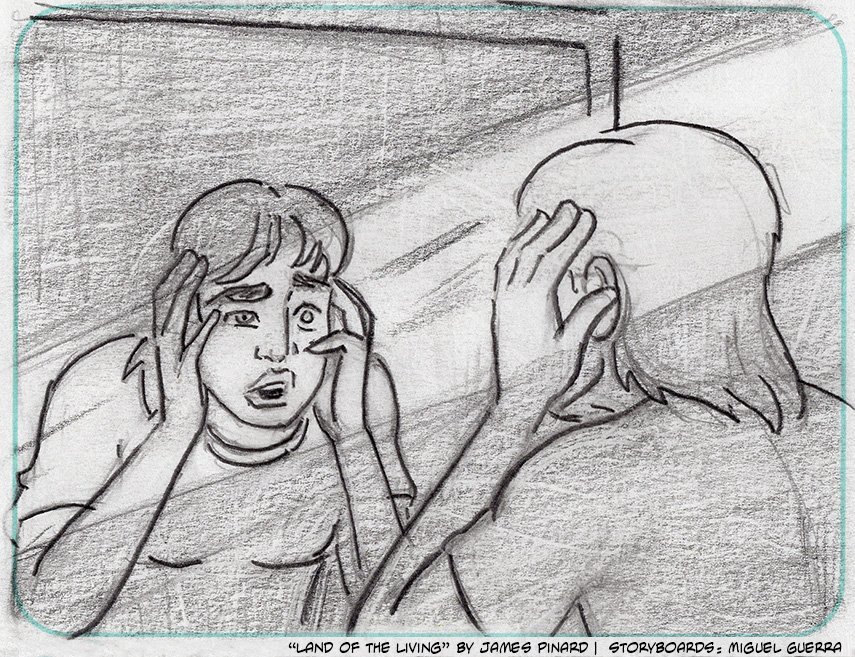 Storyboards for "Land of the Living" by Miguel Guerra