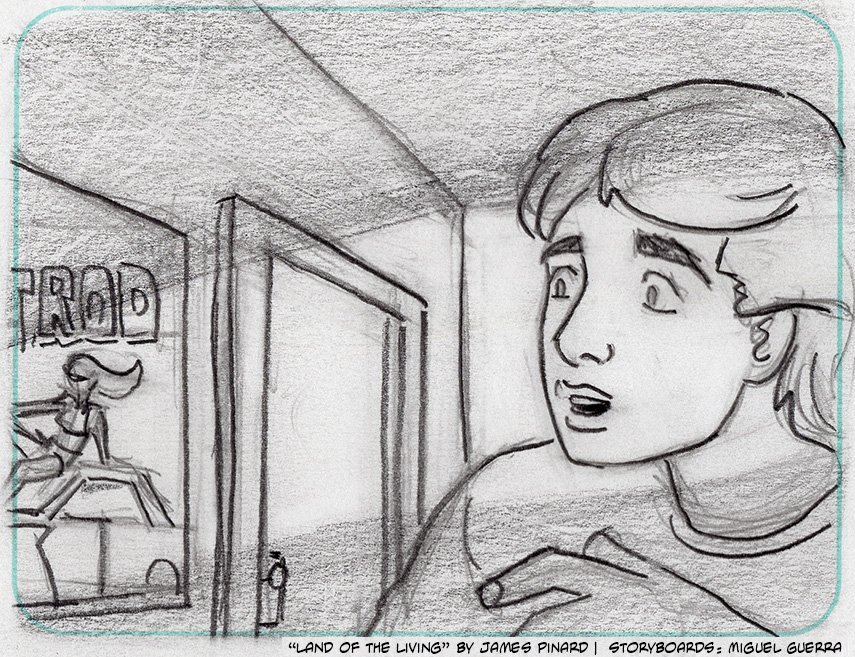 Storyboards for "Land of the Living" by Miguel Guerra