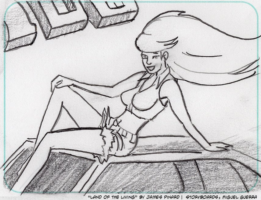 Storyboards for "Land of the Living" by Miguel Guerra