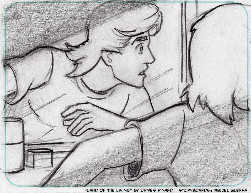 Storyboards for "Land of the Living" by Miguel Guerra