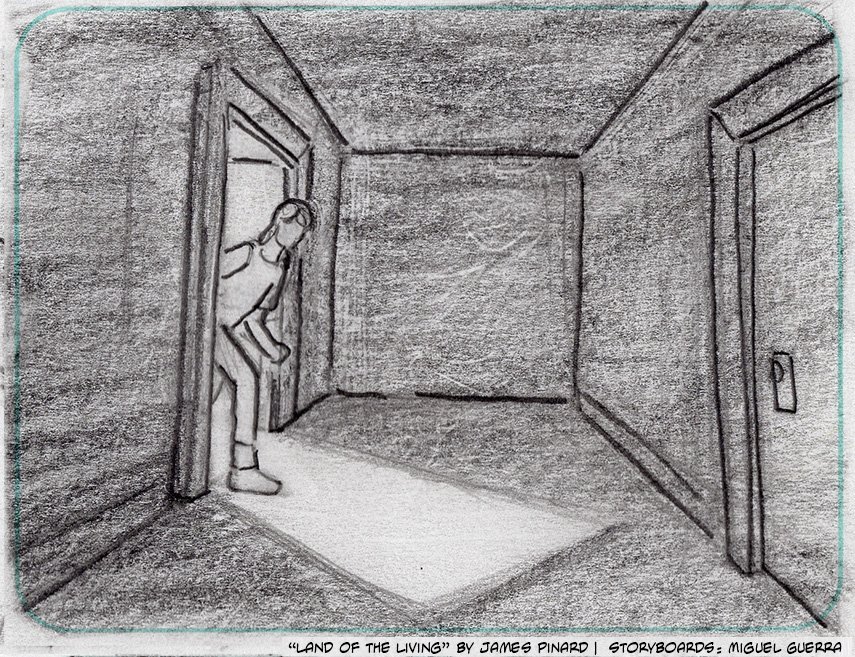 Storyboards for "Land of the Living" by Miguel Guerra