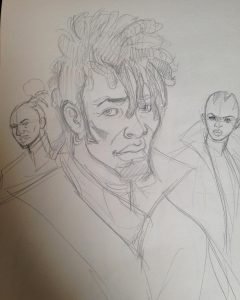 Afro Punk sketch by Miguel Guerra