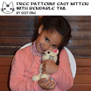 Cat with Bendable Tail & Big Paws ☆FREE Pattern☆