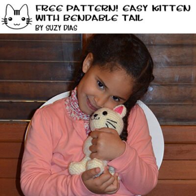 Cat with Bendable Tail & Big Paws ☆FREE Pattern☆