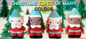 Christmas Crochet Elf Set/Elfe Noel by Suzy Dias