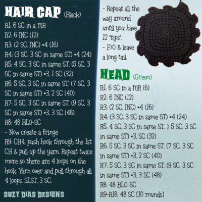 Frankenstein Head ☆FREE Pattern☆ - Image 2