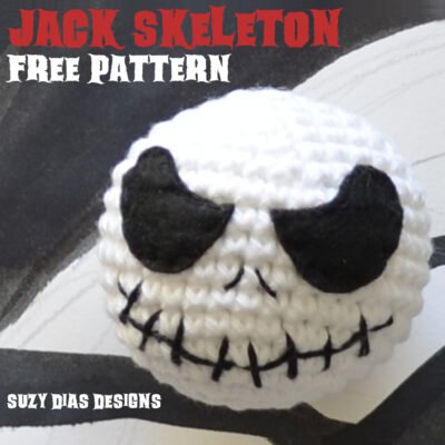 Jack Skeleton Head ☆FREE Pattern☆