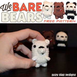 Bears - We Bare Bears ☆FREE Pattern☆