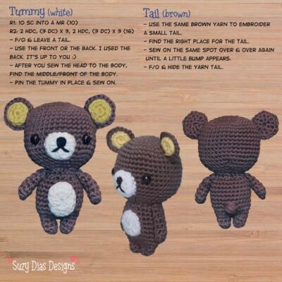 Bear Rilakkuma Style ☆FREE Pattern☆ - Image 5