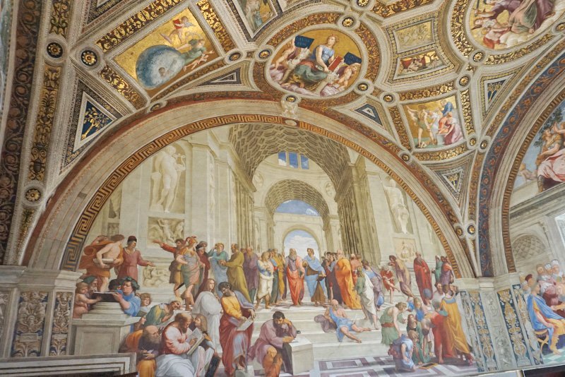 Roman Holiday Vatican Museum part 4 - School of Athens by Raphael