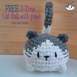 Cat Ball 2-Tones ☆FREE Pattern☆
