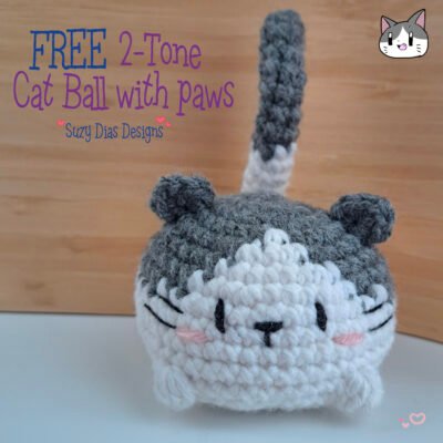 Cat Ball 2-Tones ☆FREE Pattern☆
