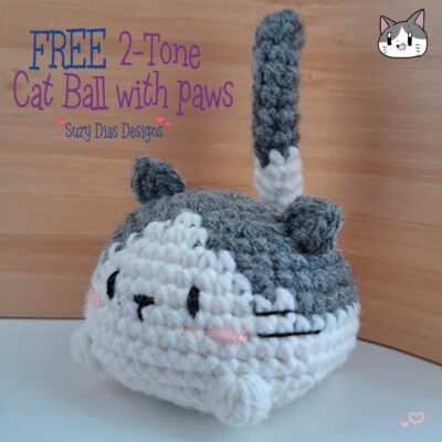 Cat Ball 2-Tones ☆FREE Pattern☆ - Image 3