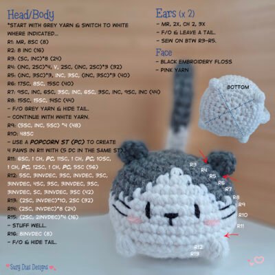 Cat Ball 2-Tones ☆FREE Pattern☆ - Image 6