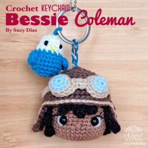 Bessie Coleman & Blue Bird ☆Keychain☆