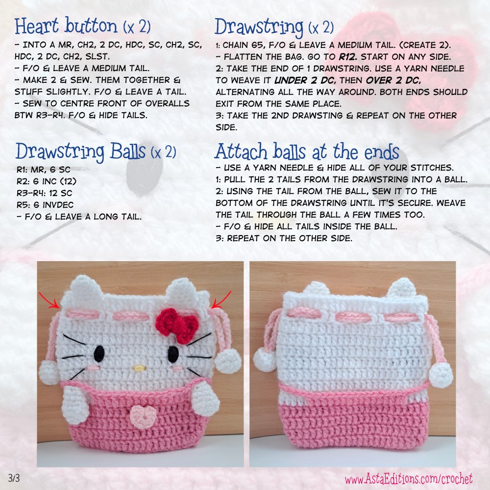 Hello Kitty Pouch ☆FREE Pattern☆ - Image 5