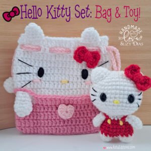 Hello Kitty Set: Bag & Kitty ☆Toy☆